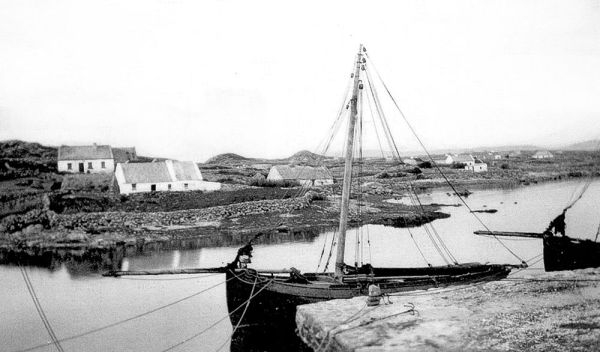 Harbour in South Connemara - 1940s